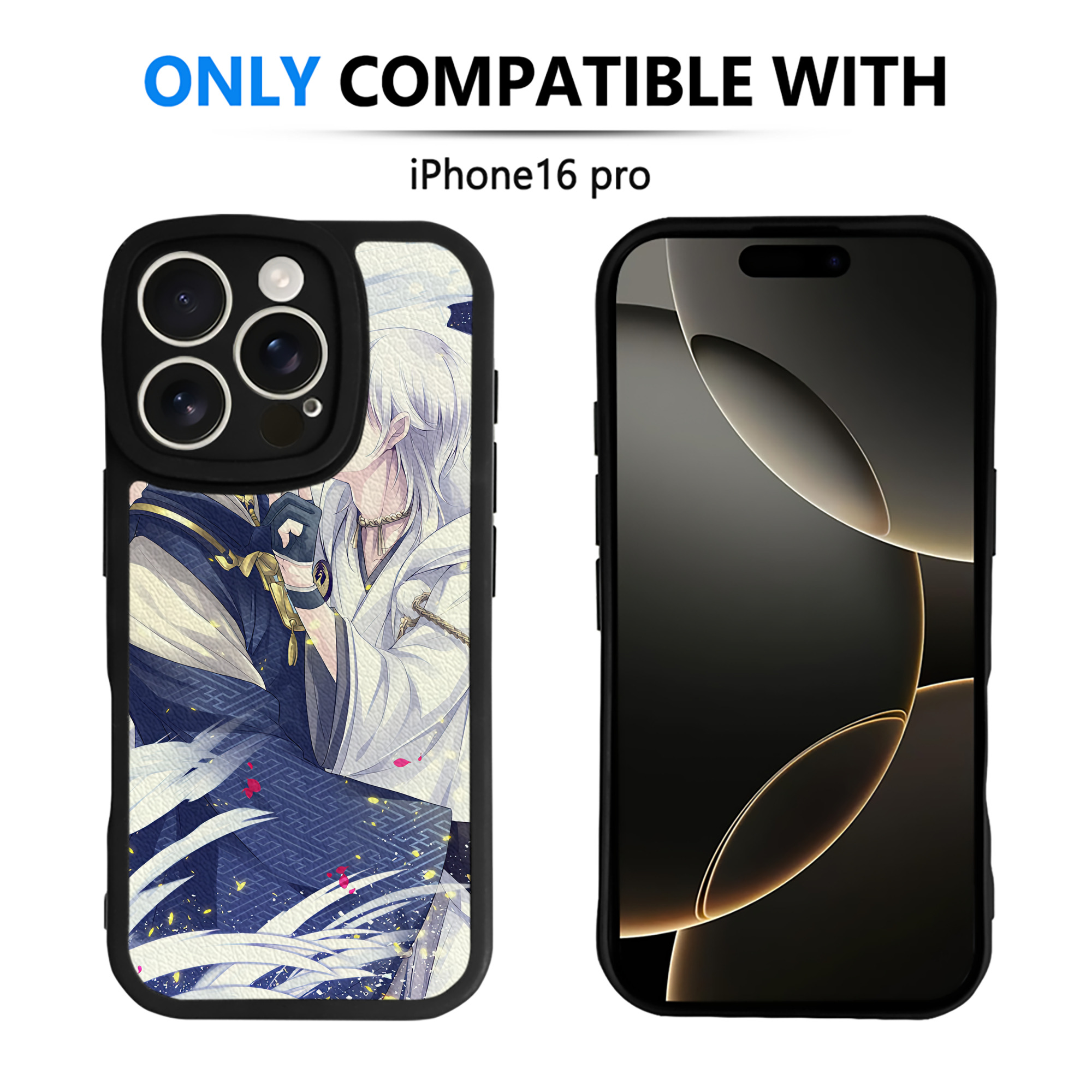 （画像用） 刀剣乱舞 Touken Ranbu 【iPhone 16シリーズ対応】シリコンスマホケース（レザー調） 材質：シリコン